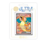 Dracaufeu ex (Charizard ex) 183/165 Full Art Secreta - Ultraboost X Écarlate et Violet 3.5-151 Box de 10 Cartas Pokémon Francés