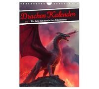 Drachen Kalender - ein Jahr mit mystischen Fabelwesen (Wandkalender 2026 DIN A4 hoch), CALVENDO Monatskalender: Drachenkalender: Fotorealistische ... mystischer Wesen - perfekt für Fantasy Fans!