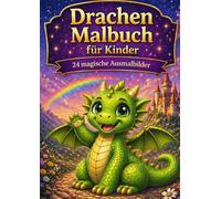 Drachen Malbuch: 24 magische Ausmalbilder für Kinder