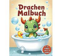 Drachen-Malbuch für Kinder von 4-8 Jahren: Niedliche Drachen mit dicken Konturen - Perfekt für kleine Künstler