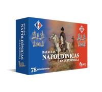 Draco Ideas Batallas Napoleónicas en la Península - Set de 78 Miniaturas 10 mm para Libro-Juego Histórico en Solitario | Infantería, Caballería, Comandantes y Artillería | Guerra de la Independencia