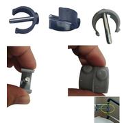 DraCra Paquete de 6 clips de bloqueo para riel de seguridad de inodoro, pasador de repuesto para rieles de seguridad de inodoro, soporte de marco, pasamanos de baño, tubo de mango OD 22 mm, 25 mm, 28