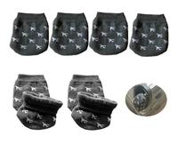 DraCra Paquete de 8 fundas para ruedas de equipaje, protectores de tela de envoltura completa, funda universal para maleta, evita la suciedad del suelo de la cama al almacenar la bolsa de mano