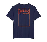 Dracula Bram Stoker - Funda para Libro Camiseta, Hombre Tallas Grandes, Azul Marino, 2X Alto