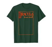 Dracula Bram Stoker - Funda para Libro Camiseta, Hombre, Verde Bosque, 3XL