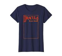 Dracula Bram Stoker - Funda para Libro Camiseta, Mujer, Azul Marino, S