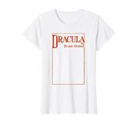 Dracula Bram Stoker - Funda para Libro Camiseta, Mujer, Blanco, S