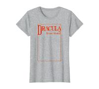 Dracula Bram Stoker - Funda para Libro Camiseta, Mujer, Gris Jaspeado, S