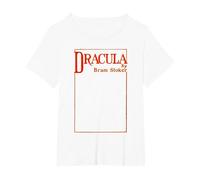 Dracula Bram Stoker - Funda para Libro Camiseta, Mujer Tallas Grandes, Blanco, 2XL Grande