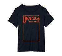 Dracula Bram Stoker - Funda para Libro Camiseta, Mujer Tallas Grandes, Negro, 2XL Grande