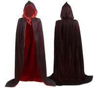 Drácula Cosplay Capa - Bata de Disfraz de Vampiro, Capa de Bruja Unisex | Accesorios Adultos Halloween para Fiestas, Eventos de Teatro, Ocasiones