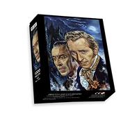Drácula y Van Helsing - Rompecabezas de 1000 piezas, obra de arte de Rick Melton, impresión gótica de terror oscuro (incluye guía de rompecabezas A4)