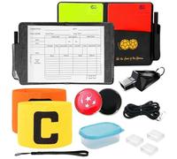 DRADERCH Tarjetas de Árbitro para Fútbol, Kit De Silbato De Árbitro, Juego De Tarjetas De Árbitro De Fútbol, Brazalete De Capitán para Partidos De Fútbol Deporte Escolar