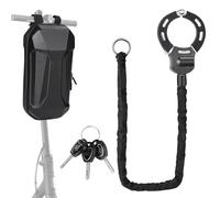 drado Candado Patinete Electrico Con Bolsa Impermeable, Candado Bicicleta para Scooter para Cochecito de Bicicleta e Scooter, Equipo Deportivo (Negro)