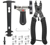 drado Herramienta de Cadena de Bicicletas, Herramienta Divisor de Cadena/Llave de Eslabones de Cadena/Indicador Medidor Cadena Bicicleta/3 Pares de Eslabones Faltantes, para Bicicletas de Montaña