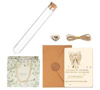 Drado Regalo de Dinero Hecho de Madera, con Tarjeta de Madera y Bolsa de Regalo, Conmemorativo y Decorativo, Ideal como Regalo de Bautizo y Comunión para Niños y Niñas