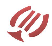 Dräger HPS 3500 Tiras Reflectantes en Rojo para una protección Visible en la Oscuridad para su Casco.