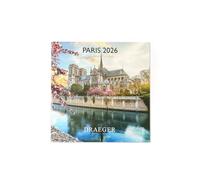 Draeger Paris 1886 - Calendario de pared grande 28 x 29 cm 2026 - Tema París - 12 meses - Papel FSC - ilustraciones desmontables