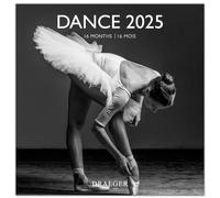 DRAEGER Paris 1886 - Calendario de pared grande de 29 x 29 cm 2025-7 idiomas - septiembre de 2024 a diciembre de 2025-12 fotografías disponibles en varios temas - Danza - Notas de citas, cumpleaños