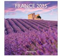 DRAEGER PARIS 1886 - Calendario de pared grande de 29 x 29 cm 2025-7 idiomas - septiembre de 2024 a diciembre de 2025-12 fotografías disponibles en varios temas - Francia - Notas de citas, cumpleaños