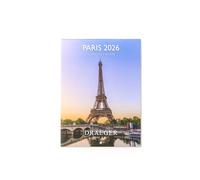 Draeger Paris 1886 - Calendario de pared pequeño 13 x 18 cm 2026 - Tema París - 12 meses - Papel FSC - ilustraciones desmontables