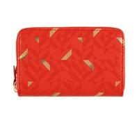 DRAEGER PARIS 1886 Cartera para Mujer, Color Rojo y Dorado, Billetera, 15 x 2,5 x 9,5 cm