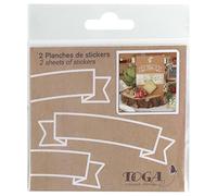 DRAEGER PARIS 1886 D.i.y with Toga - Lote de 2 Hojas de Adhesivos, Papel, Multicolor, 10 x 10 x 0,1 cm