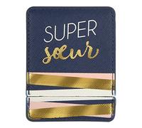 DRAEGER PARIS 1886 | Espejo de Bolsillo Cuadrado superhermana y Estuche Azul Dorado | Regalo Personalizado para Maquillaje | Medidas 9 x 7 cm | Ideal para cumpleaños, Viajes | Accesorio Femenino