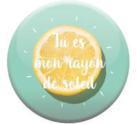 Draeger Paris 1886 - Imán con imán cariñoso para tu es mi Rayo de Sol, Regalo Decorativo y significativo, Ideal para Familia, Dimensiones 6,5 x 6,5 cm, Regalo Original y práctico
