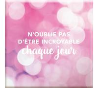 DRAEGER PARIS 1886 - Imán de motivación con imán Inspirador - Mensaje Inspirador No Olvides ser increíble - Recordatorio Diario de Confianza en sí Mismo - Dimensiones: 6,5 x 6,5 cm - Ideal para el