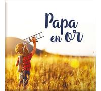 Draeger Paris 1886 - Imán de Papá de Oro Día del Padre, decoración de Nevera, Mensaje tierno y simbólico, Dimensiones 6,5 x 6,5 cm, Regalos para Ocasiones Especiales