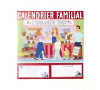 DRAEGER PARIS 1886 - Organizador familiar de pared 28 x 28 cm, 2026-18 hojas mensuales - Papel FSC - Planificación familiar