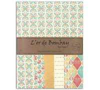 DRAEGER PARIS 1886 - Oro de Bombay Set de 6 Hojas - Papel Reciclado - Colores Pastel - 21x28cm