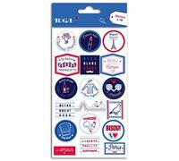 DRAEGER PARIS 1886 Pegatinas Frenchy, Vinilo, Azul, Blanco, Rojo, talla única