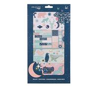 DRAEGER PARIS 1886 Pegatinas, Papel, Azul Noche Y Rosa Pastel, 17 x 31 cm