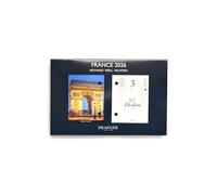 DRAEGER PARIS 1886 - Recarga agenda 16 x 10 cm 2026 - Tema Francia - 12 meses - Papel FSC - ilustraciones desmontables
