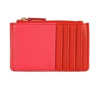 DRAEGER PARIS 1886 Tarjetero con Cremallera, Color Rojo y Rosa, Unisex Adulto, Crimson, 12,5 x 8 cm