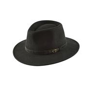 DRAEGER PARIS 1886 Tie Rack - Sombrero de fieltro de lana negro, 13x2cm, Acero inoxidable, No es una piedra preciosa