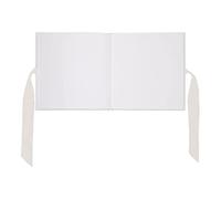 DRAEGER PARIS 1886 TOGA BY Libro de Invitados - Cuaderno Blanco Personalizable - 80 Páginas en Blanco - 20 x 20 cm - Papel Grueso 180 g/m² - Encuadernado con Lazo de Satén