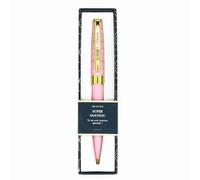 Draeger Paris - Bolígrafo retráctil Super Noou, rosa pastel y dorado, caja de regalo