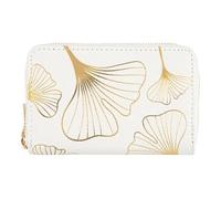 Draeger Paris - Cartera - 15 x 2,5 x 9,5 cm - Blanco/Dorado - Cremallera - Accesorio, Moda, Moda - Idea de Regalo para Amigos, Familia, día de la Madre, Novia, Blanco, 15 x 2,5 x 9,5 cm