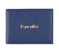 Draeger Paris - Cartera para Hombre, Color Azul Marino, Poliuretano, Royalblue, 12 x 2 x 9 cm