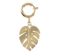 Draeger Paris - Charm de hoja, 2x1,5cm, sintético, No es una piedra preciosa