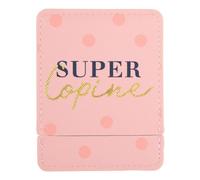 DRAEGER Paris | Espejo de bolsillo Super Copine con estuche rosa | Espejo cuadrado maquillaje para llevar a cualquier lugar | Ideal para el hogar y los viajes, 9 x 7 cm | Regalo personalizado para cumpleaños, para cualquier ocasión