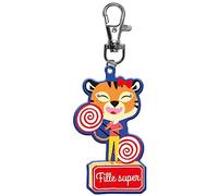 Draeger Paris - Llavero infantil para niña (PVC blando), 12x3,4cm, Plástico, Sin gemas