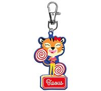 Draeger Paris - Llavero para niños, diseño de besos, PVC blando, 12x3,4cm, Plástico, Sin gemas