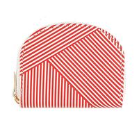 Draeger Paris - Monedero con diseño de Rayas, Color Blanco y Rojo