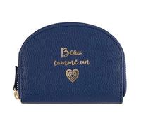 Draeger Paris - Monedero - Hermoso como un corazón - Azul Marino - Poliuretano, Paleturquesa, 12 x 9,5 x 2cm