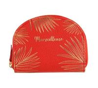 DRAEGER PARIS 1886 Monedero-Merveilleuse-Rojo, Unisex Adulto, marrón, 12 x 9,5 x 2cm