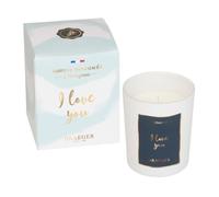 Draeger Paris - Vela de regalo - "I Love You" - Cera vegetal - 9 x 7,5 cm